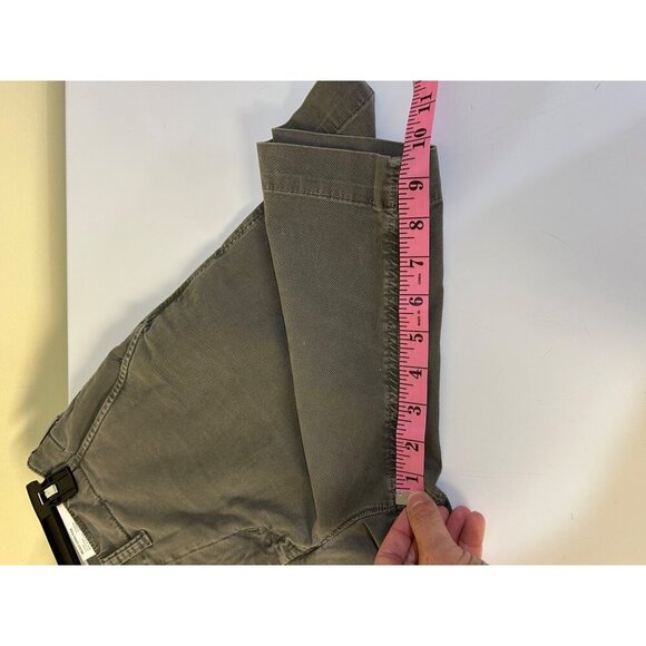 American Eagle Men's Bermuda shorts Sz 28 Green Flat front chino shorts - Picture 9 of 10